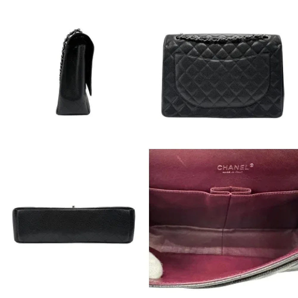 Chanel Vintage Pre-owned Leather shoulder-bags Black Dames