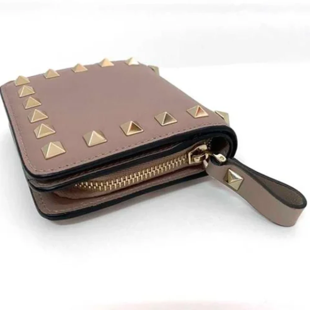 Valentino Vintage Pre-owned Leather wallets Brown Dames
