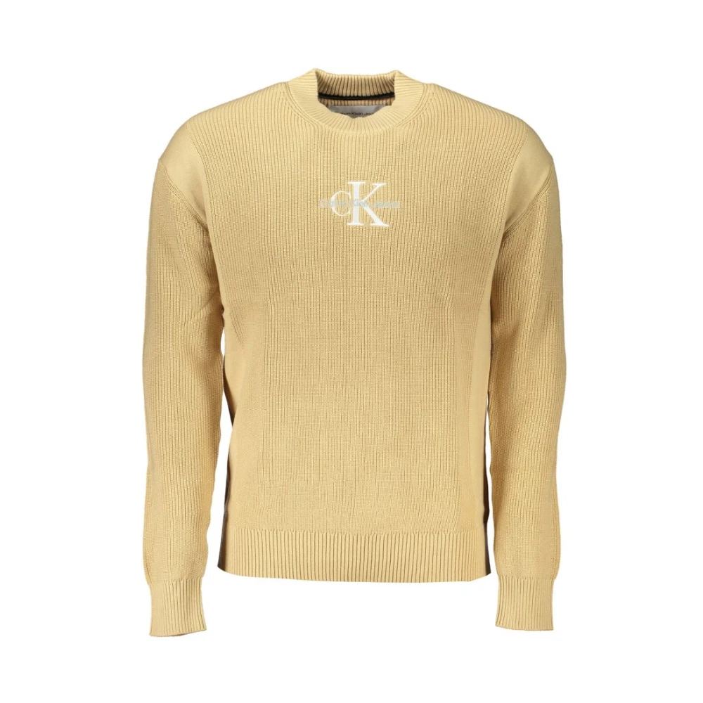 Calvin Klein Beige Cotton Men Sweater - XXL - Image 2