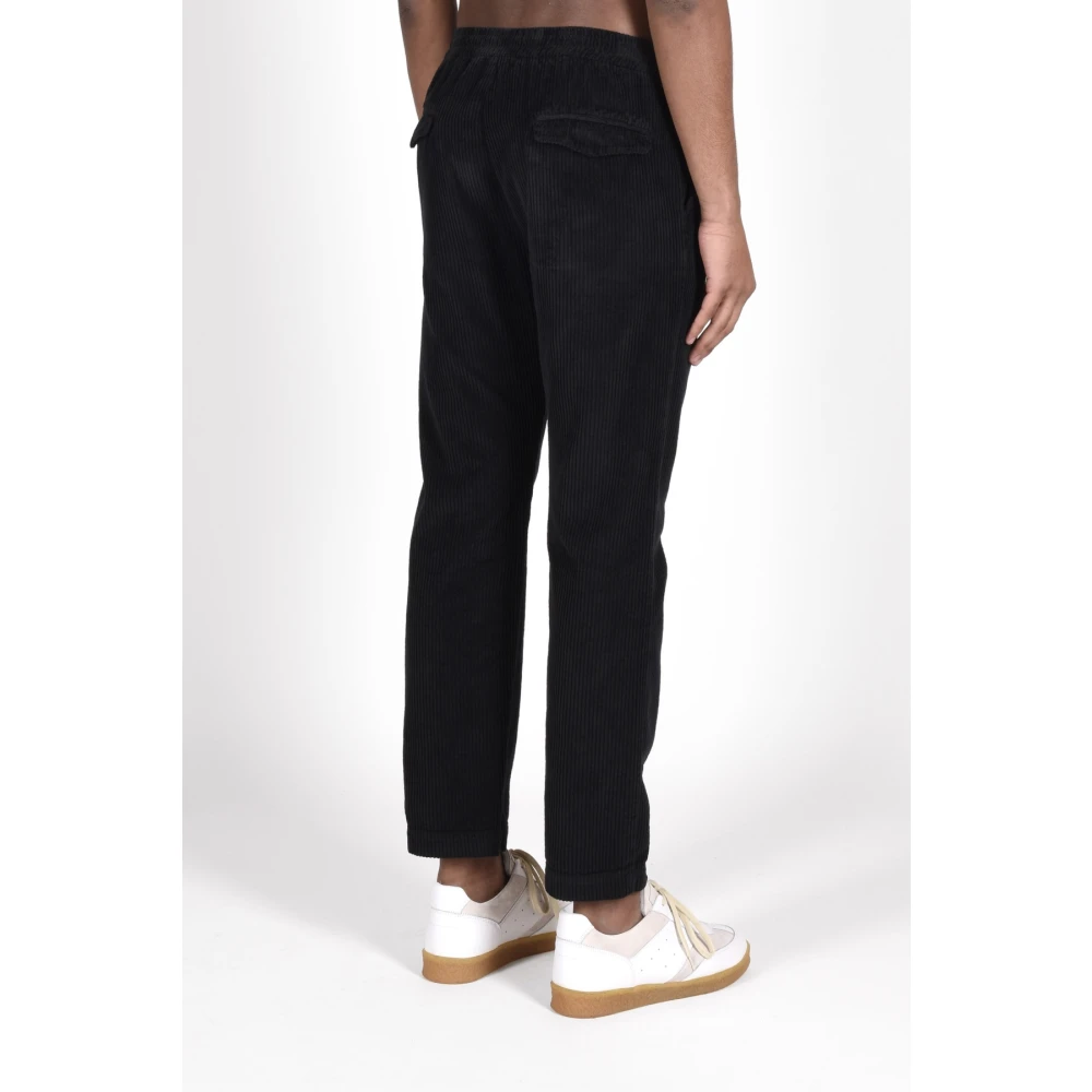 Barena Venezia Katoenen Broek voor Mannen Black Heren
