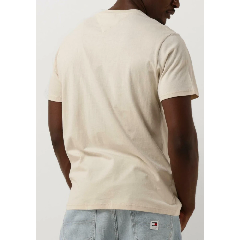 Tommy Jeans Heren Polo & T-shirts Slim Essential Flag Tee Blue Heren