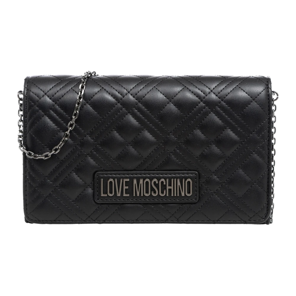 Love Moschino Stijlvolle Schoudertas met Magneetsluiting Black Dames