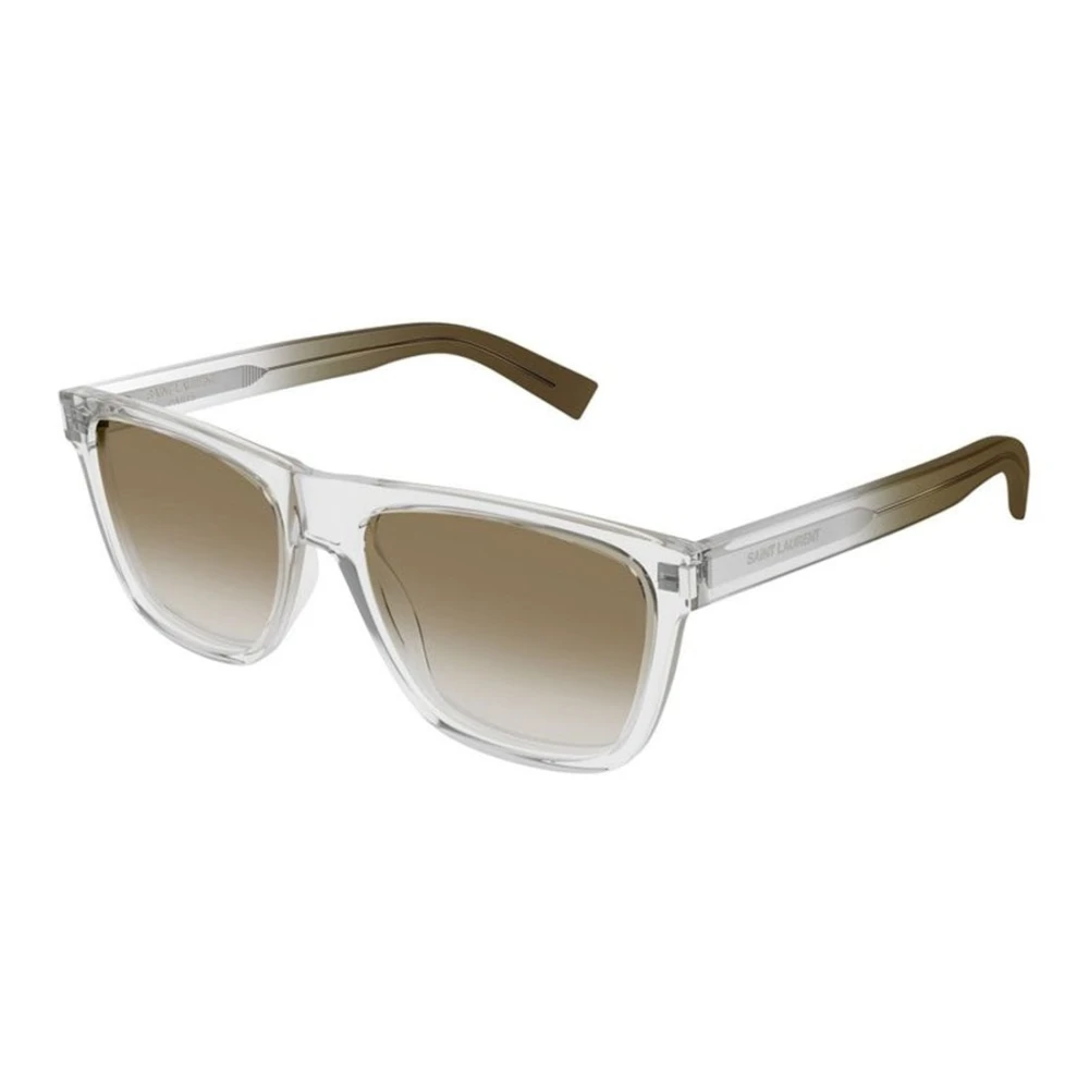 Saint Laurent Men's Gray Oval Sunglasses - Sunglasses - 56 Mm - Accessories