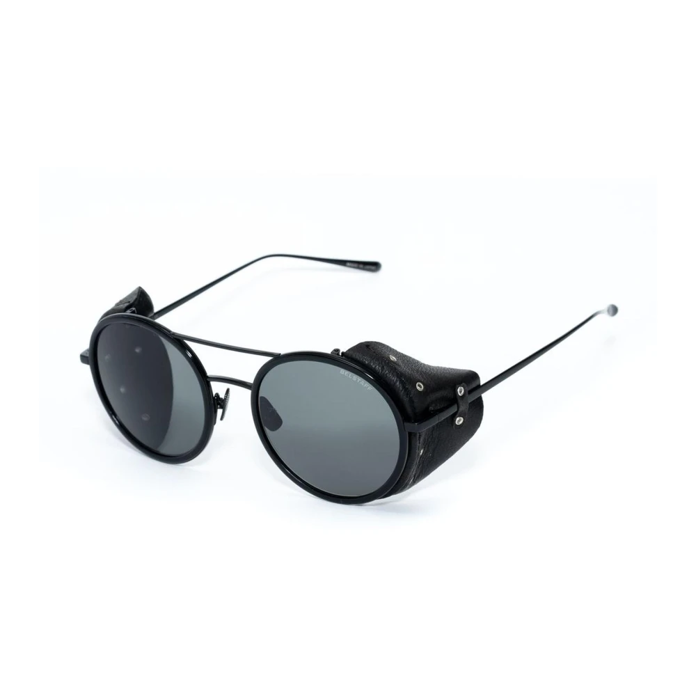 Belstaff Unisex Black Titanium Sunglasses With Zeiss Lenses