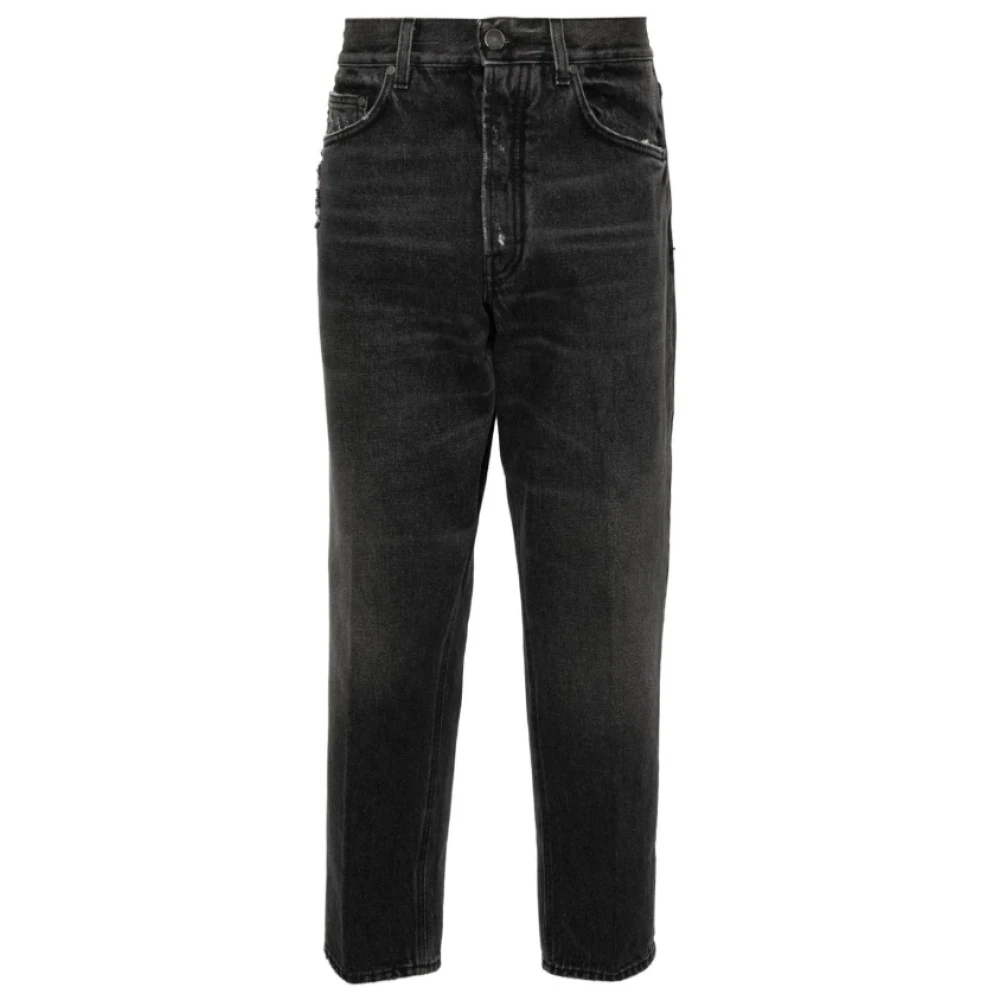 Lardini Zwarte Distressed Denim Jeans Black Dames