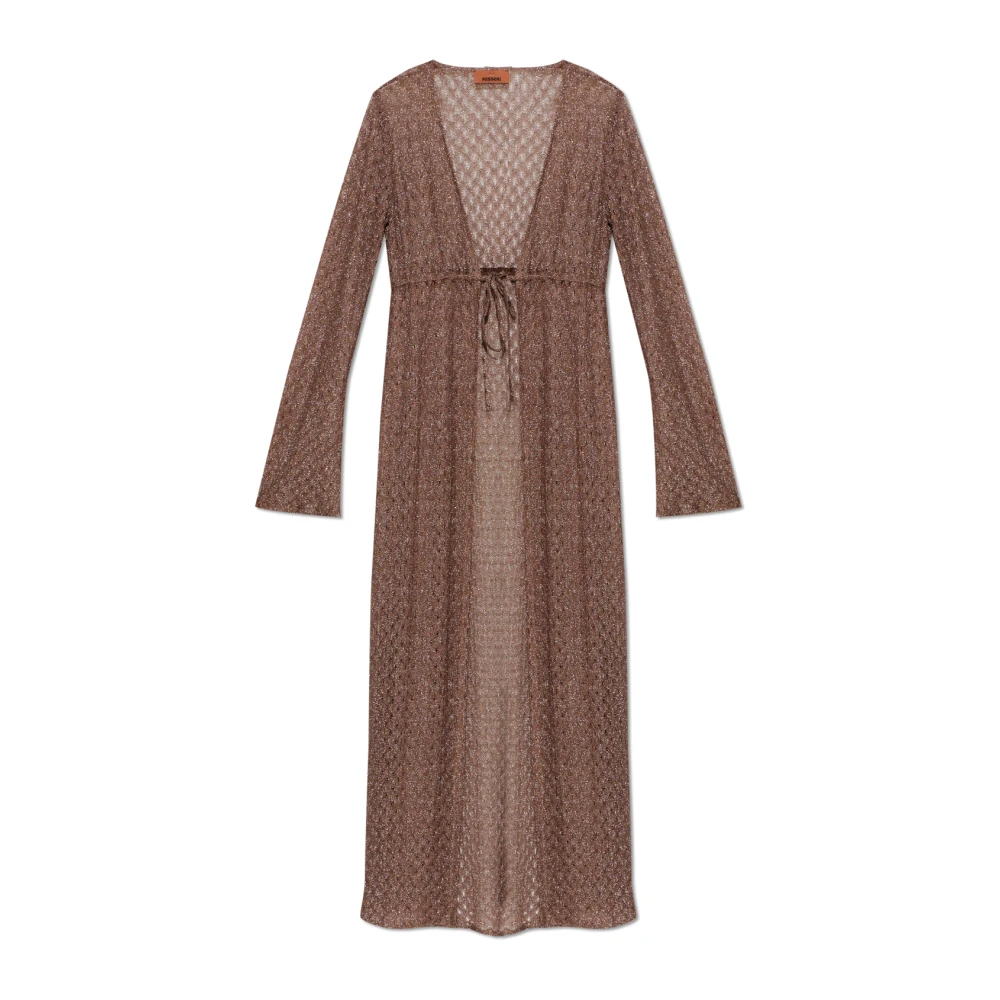 Missoni Femme Marron - Robe De Plage Avec Fil Lurex - Maillots De Bain - Brun - Taille: 38 Fr
