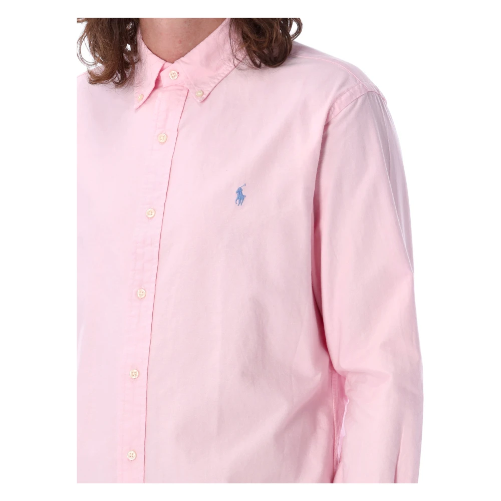 Ralph Lauren Caramel Pink Oxford Overhemd Pink Heren