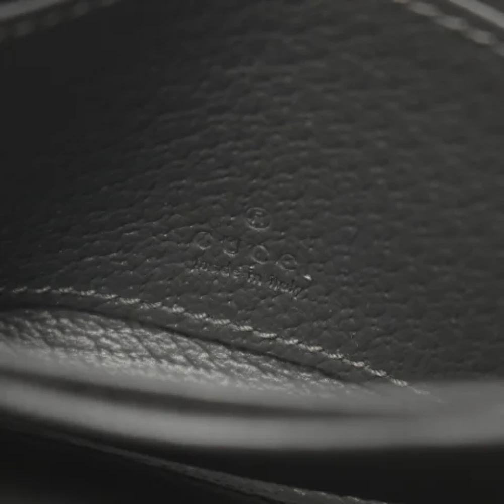 Gucci Vintage Pre-owned Plastic wallets Gray Heren