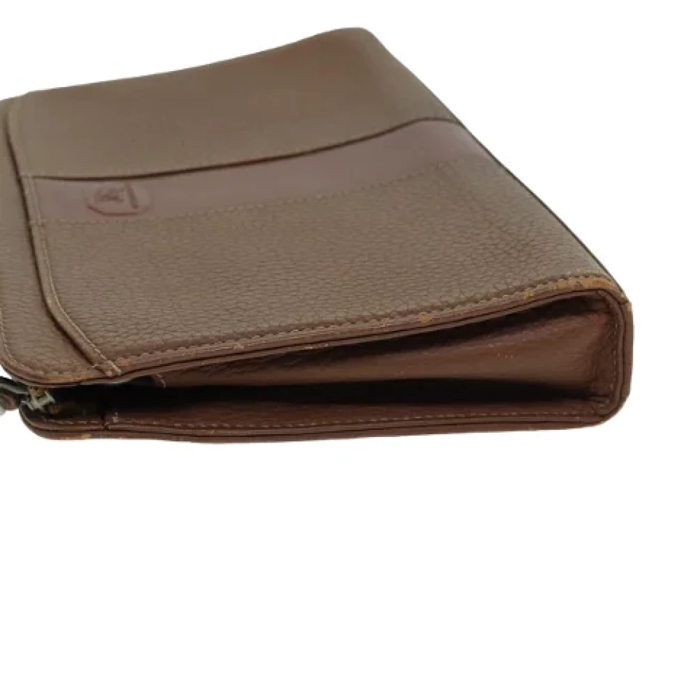 Burberry Vintage Pre-owned Leather clutches Brown Dames