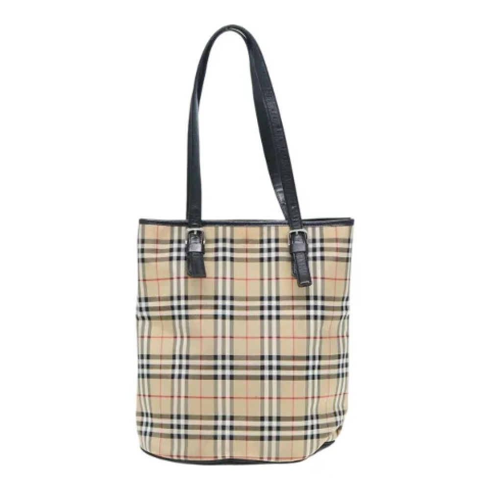 Burberry Vintage Pre-owned Fabric totes Beige Dames