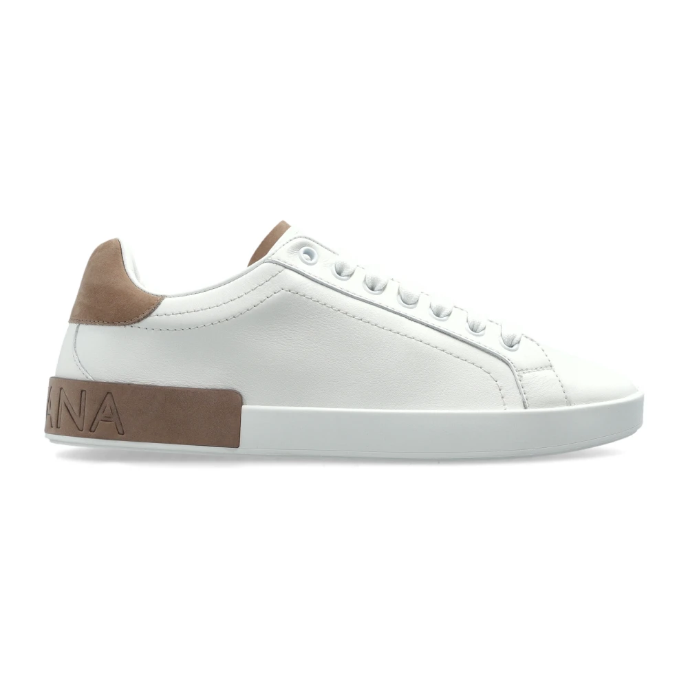 Dolce & Gabbana Men's White Sneakers "Portofino" - Image 3