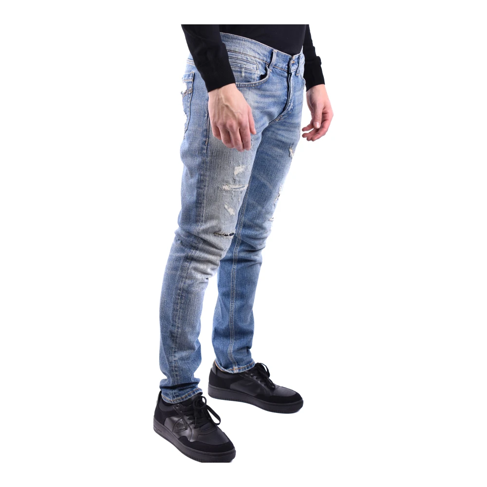 Dondup Rechte Jeans Blue Heren