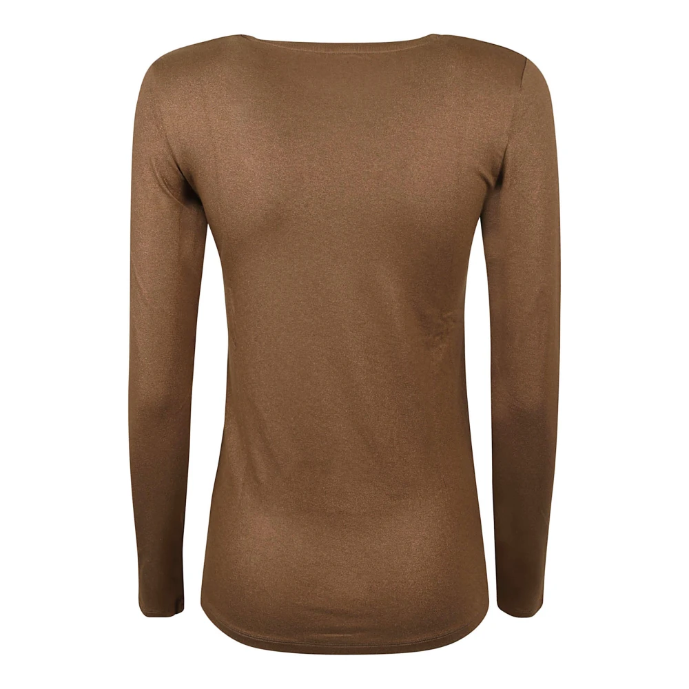 majestic filatures Elegante Camel T-shirts en Polos Brown Dames