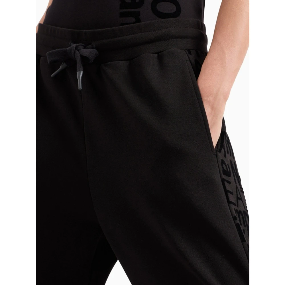 Emporio Armani EA7 Zwarte Beauty Broek Set voor Vrouwen Black Dames