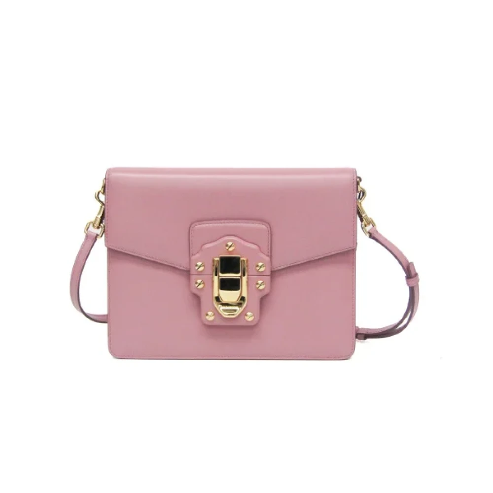 Dolce & Gabbana Pre-owned Leather shoulder-bags Pink Dames