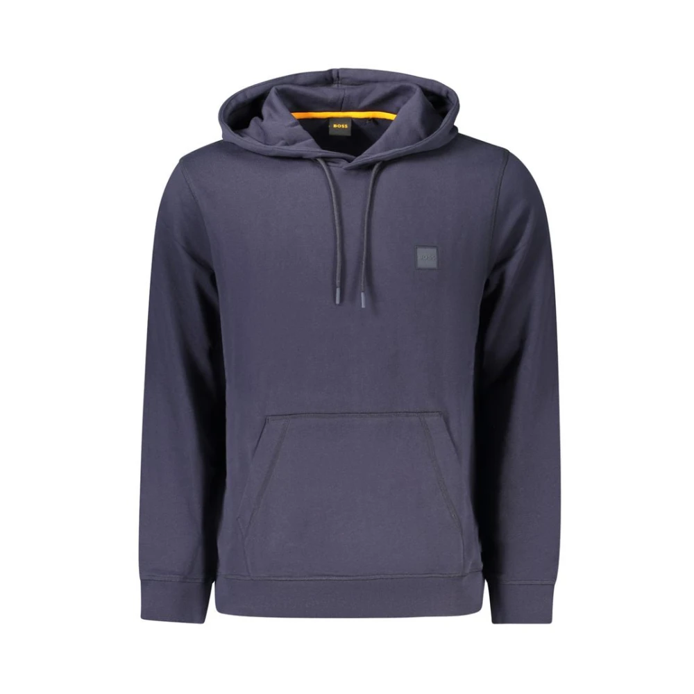 Hugo Blue Cotton Jumper - Male - Hoodies - 3XL - Sweatshirts & Hoodies