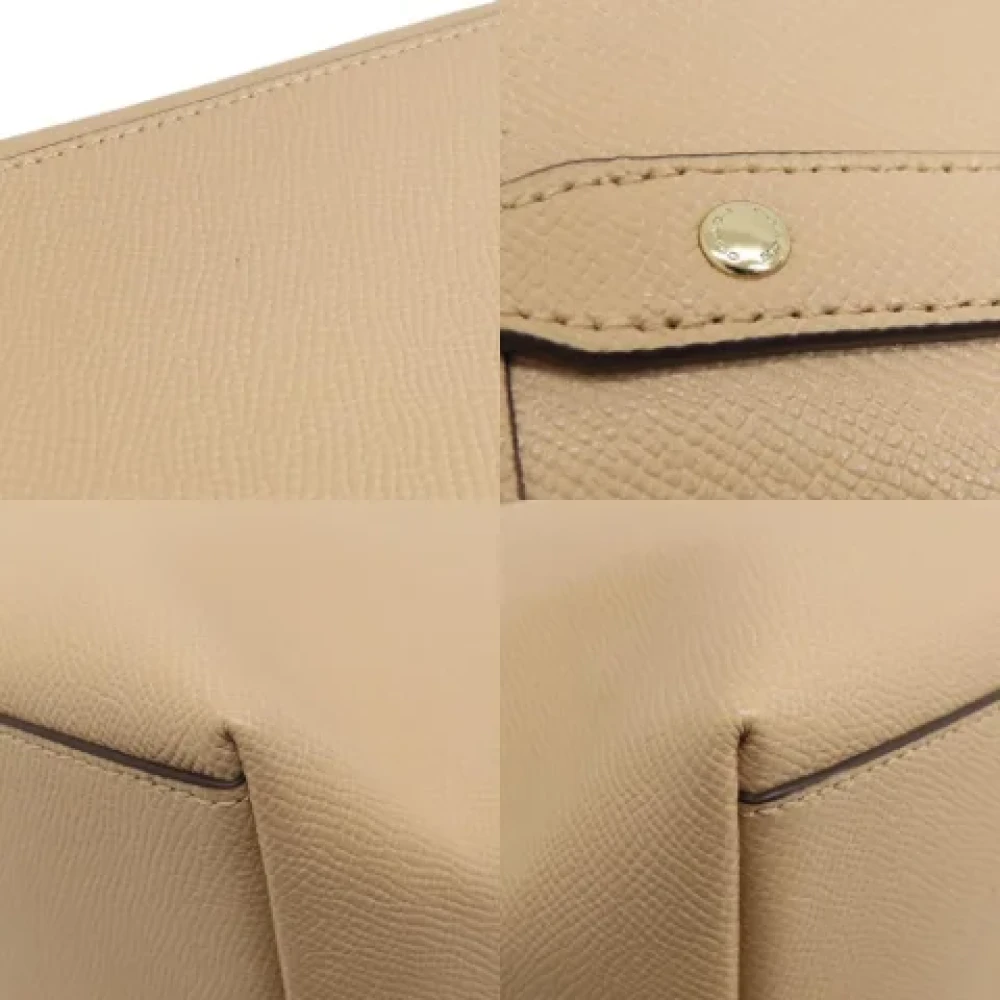 Coach Pre-owned Leather totes Beige Dames
