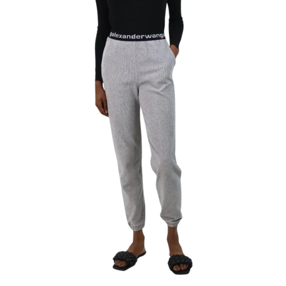 Alexander Wang Pre-owned Cotton bottoms Gray Dames