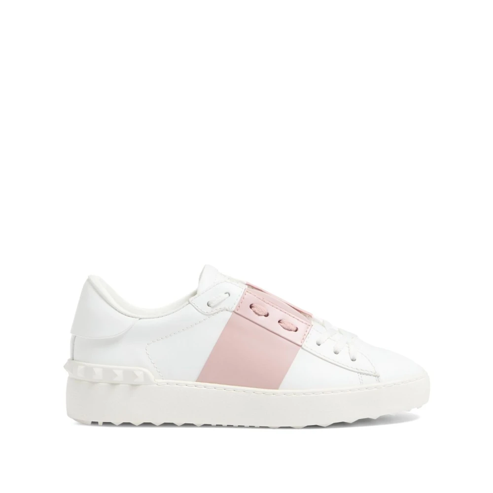 Valentino Garavani Open Leather Sneakers Dames Schoenen Wit