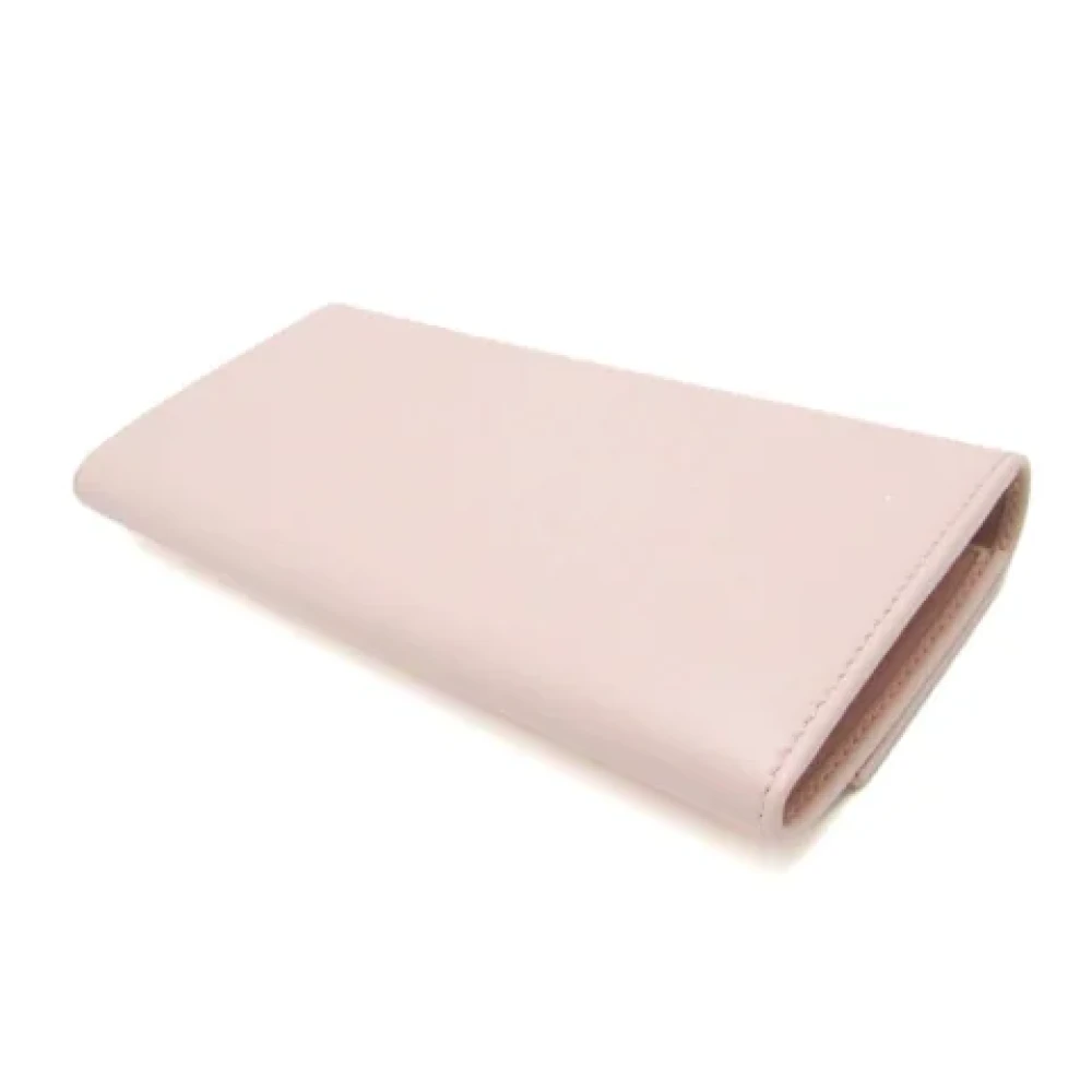 Salvatore Ferragamo Pre-owned Leather wallets Pink Dames