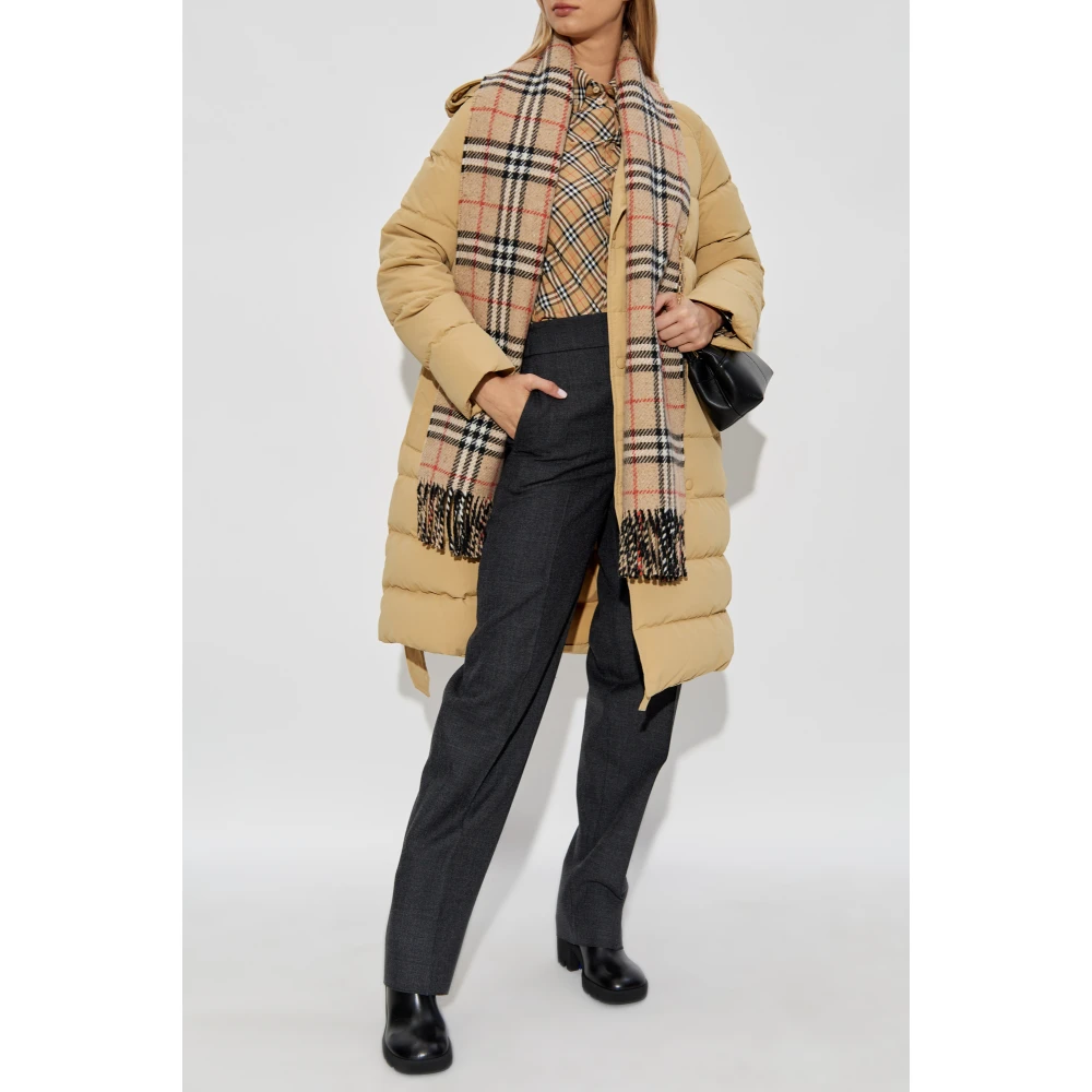 Burberry Overhemd met ruitpatroon Beige Dames