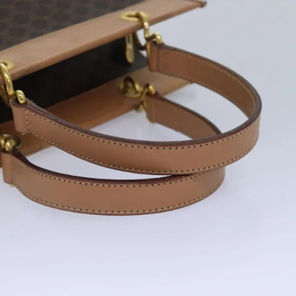 Celine Vintage Pre-owned Canvas handbags Brown Dames