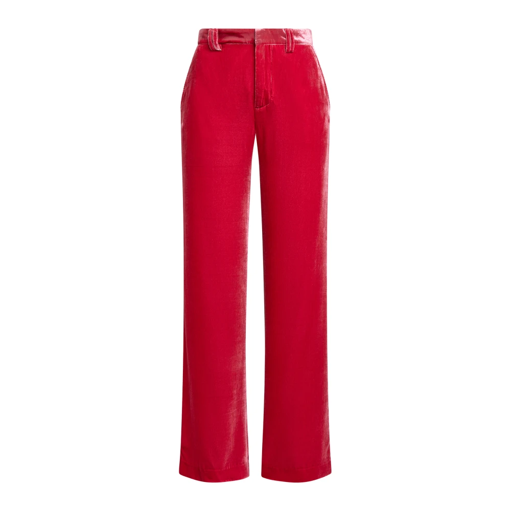 Maliparmi Fluid Velvet Broek Pink Dames