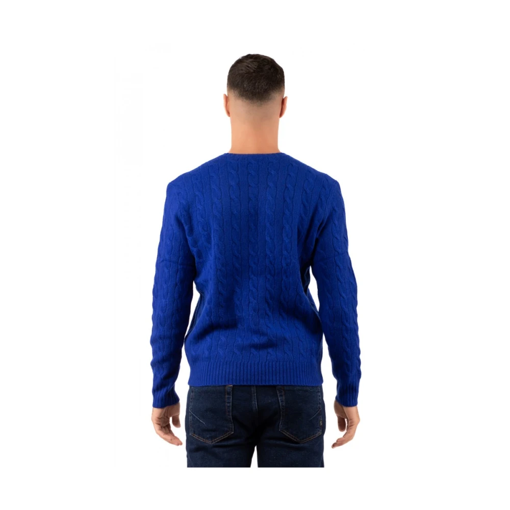 Ralph Lauren Rondgebreide trui Blue Heren
