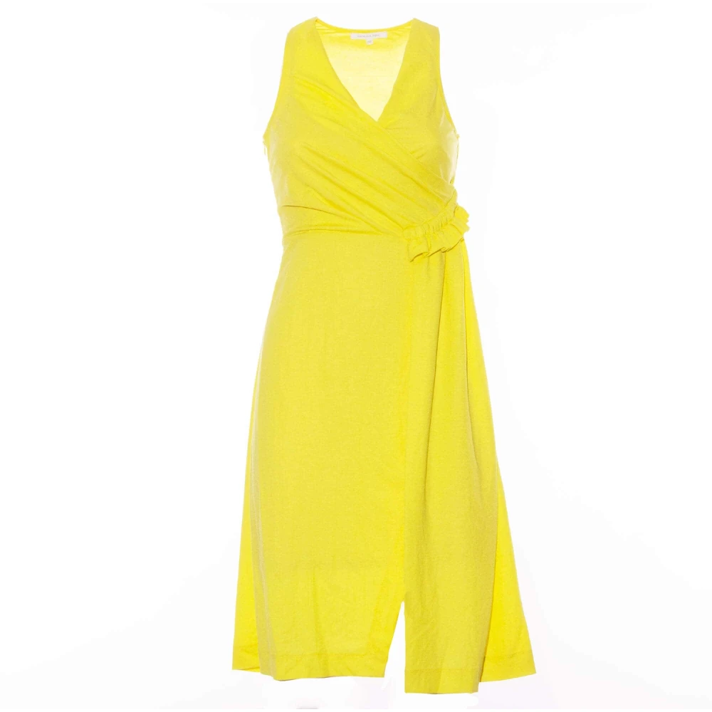 PATRIZIA PEPE Gele Zomerjurk Venus Stijl Yellow Dames