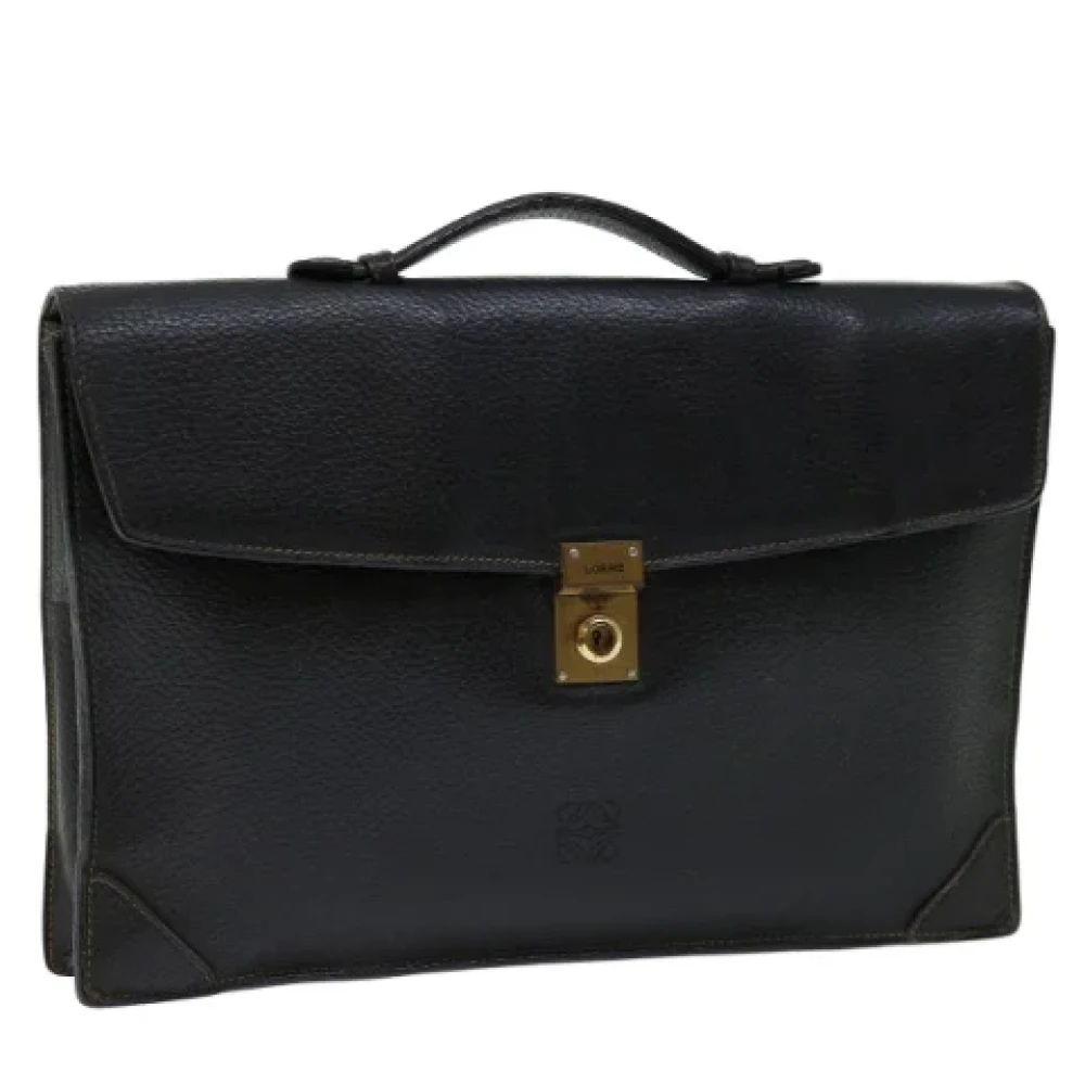 Loewe Pre-owned Leather handbags Black Dames