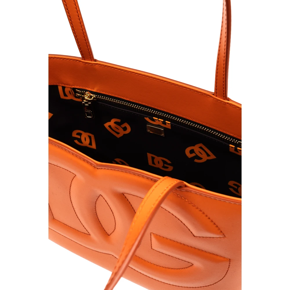 Dolce & Gabbana Tas DG Logo type shopper Orange Dames