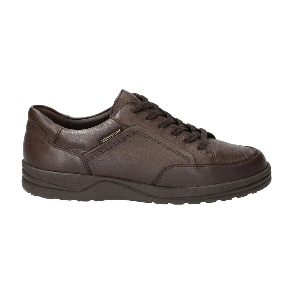 Mephisto Bruine vetersneaker voor heren Heren Schoenen