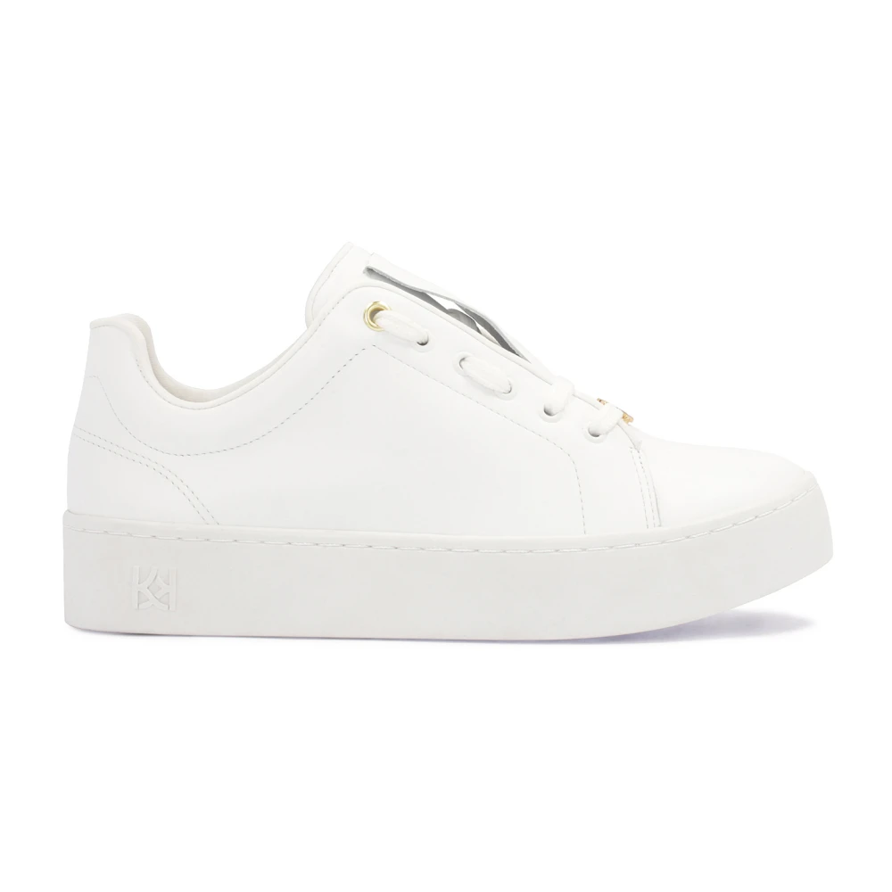 Kazar Witte minimalistische sneakers op een eenvoudige zool Dames Schoenen
