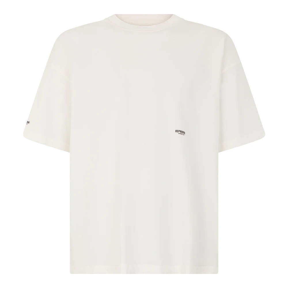 Represent , Oversized Tops, Male, White, L, Micro Owners Club T-Shirt