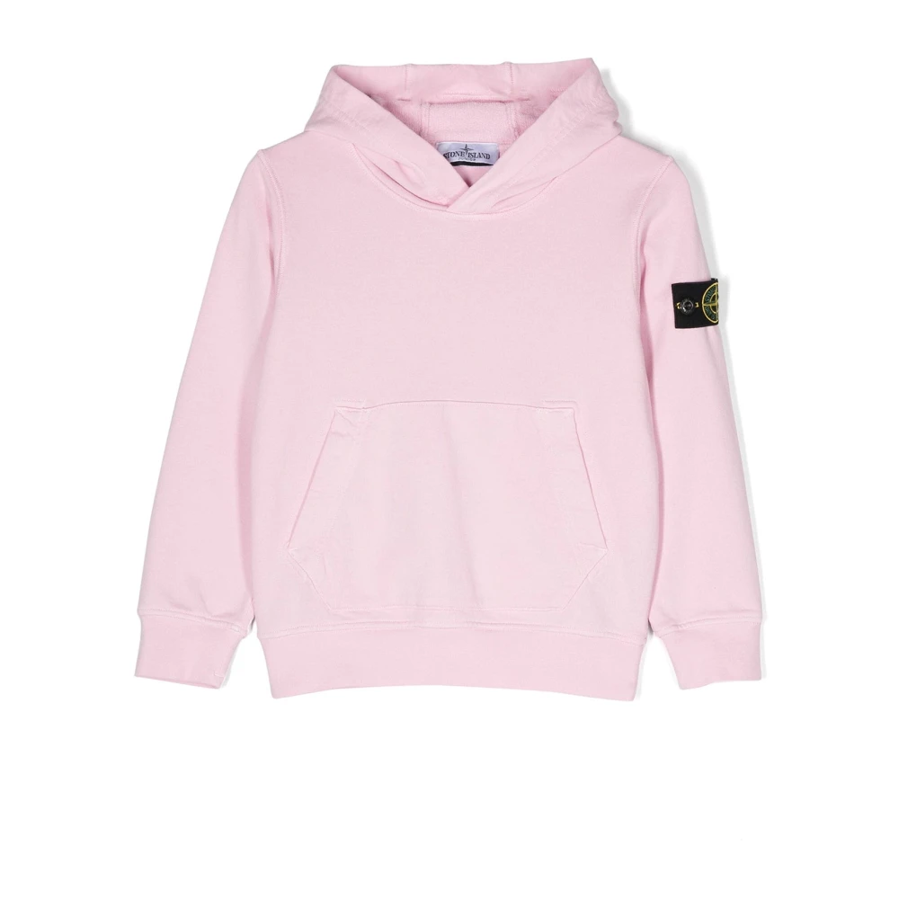 Stone Island Pink Kids Sweatshirts, Male, 8 Y, Cotton Sweatshirt