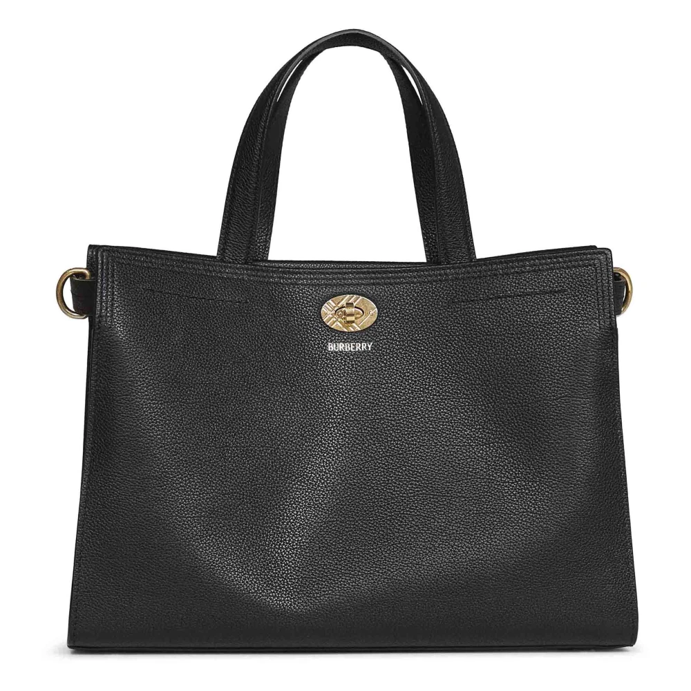 Burberry Donna Nero - Borsa Tote Piccola Cotswolds Check - Bags - One Size