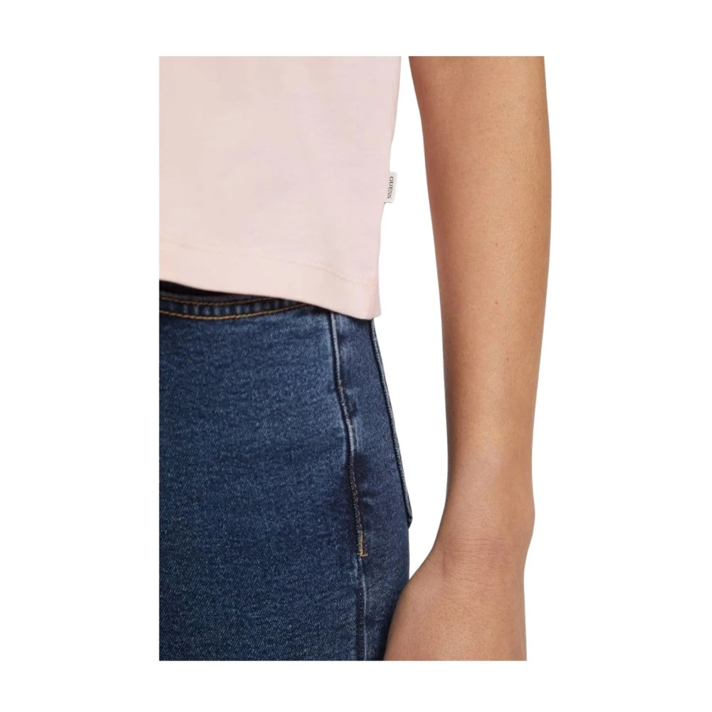 Guess Korte Mouw T-shirt Pink Dames