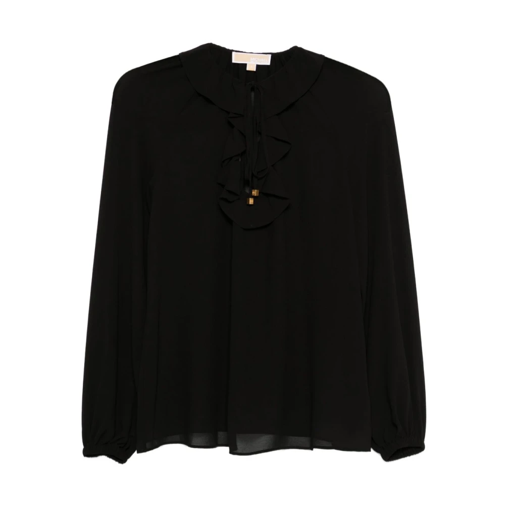 Michael Kors Women's Black Blouses, L, Shirt