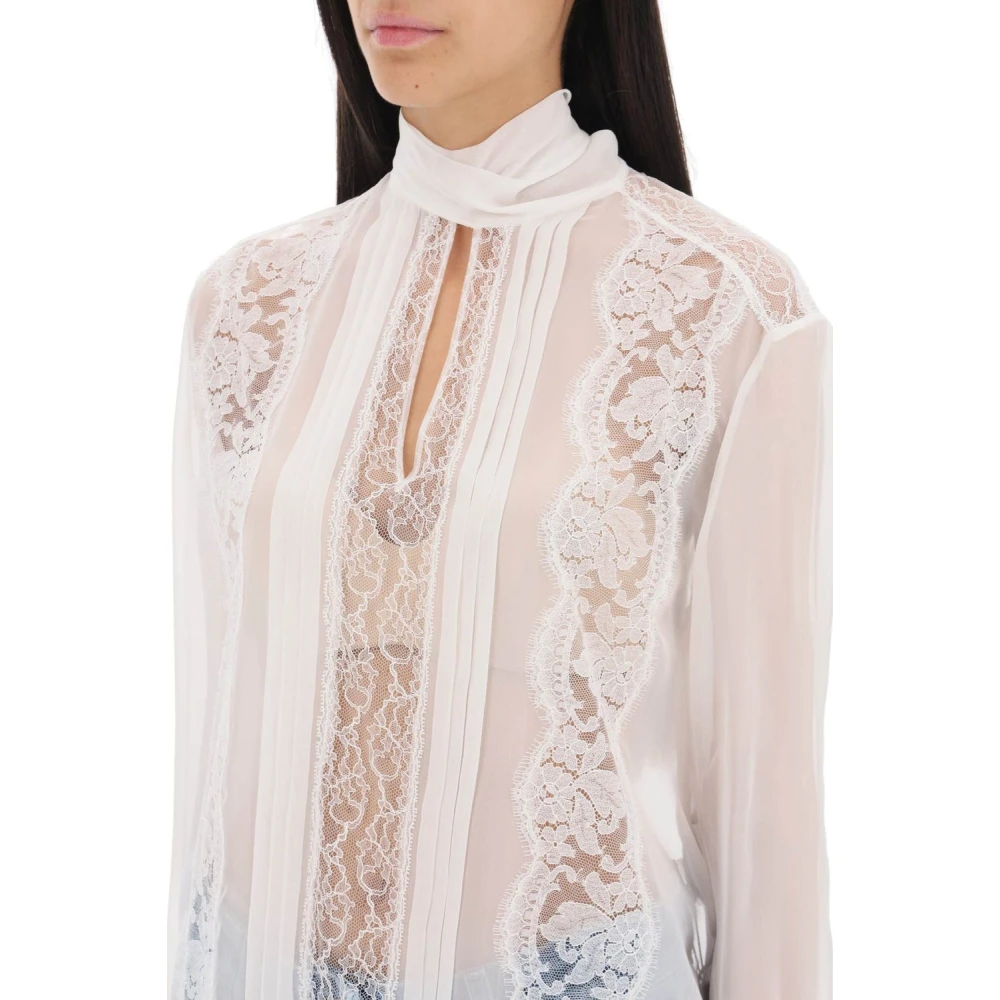 Dolce & Gabbana Casual Katoenen Overhemd White Dames