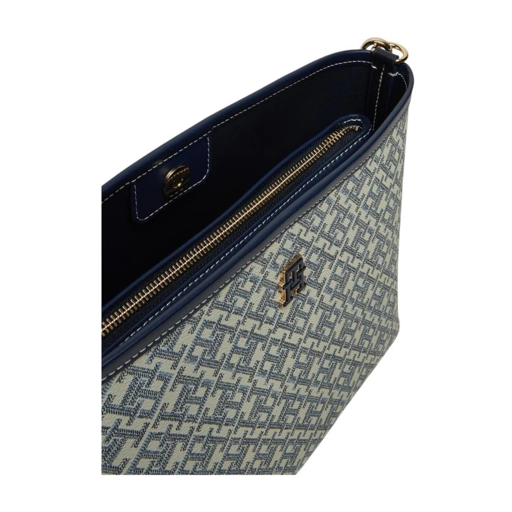 Tommy Hilfiger Klassieke Polyurethaan Handtas voor Vrouwen Blue Dames