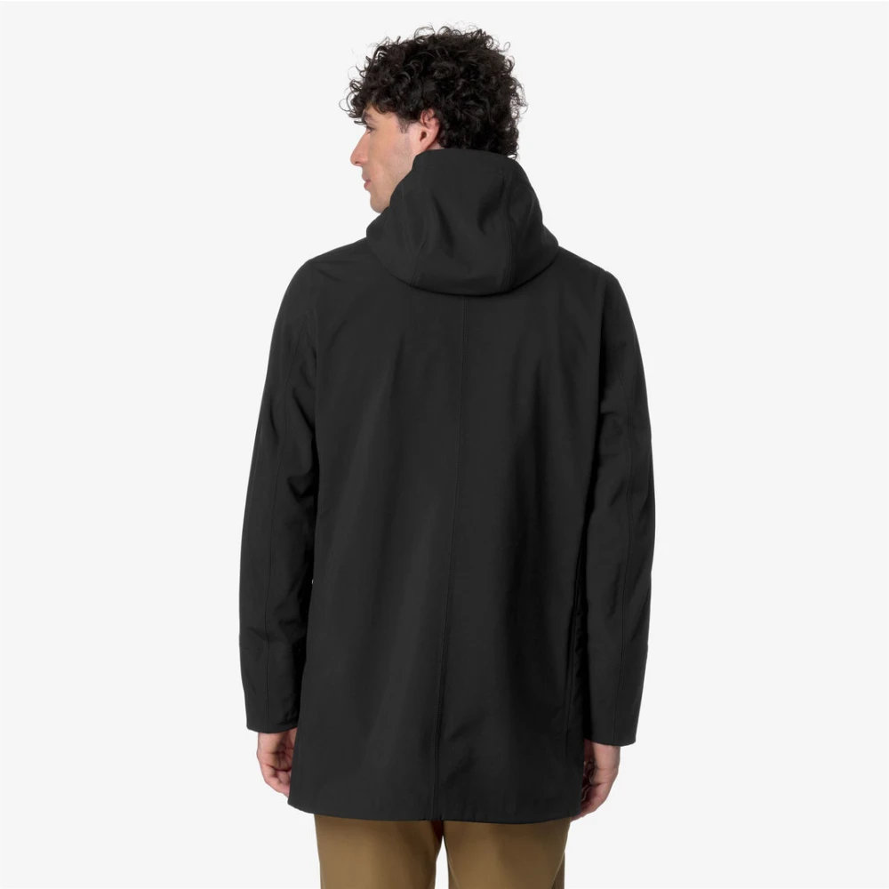 K-way Zwart Blauw Dapth Jas Black Heren