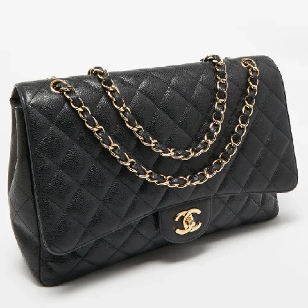 Chanel Vintage Pre-owned Leather chanel-bags Black Dames