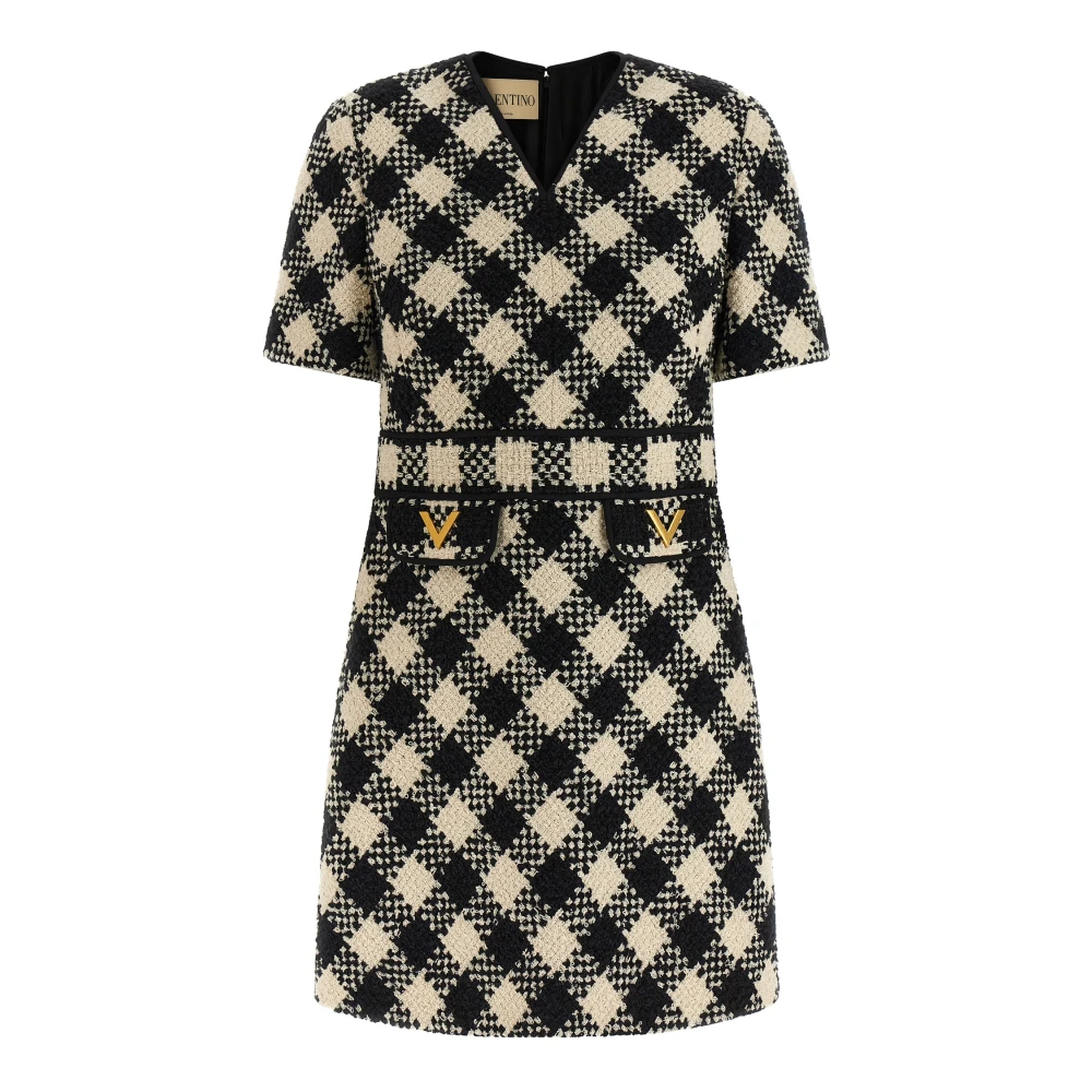Valentino Garavani Women's Multicolor Damier Tweed Dress - Short Dresses - 2XS - Dresses