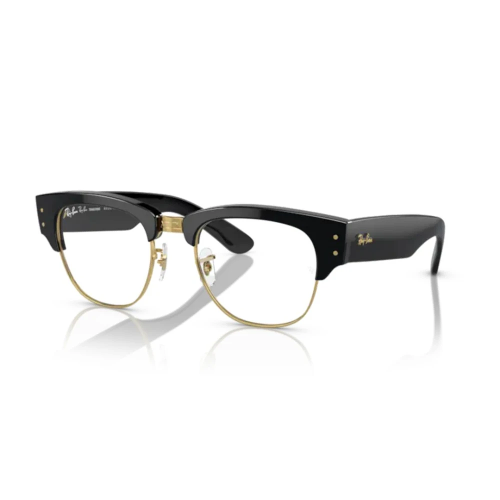 Ray-Ban Sunglasses Mega Clubmaster Transitions® - Black Frame Clear Lenses 53-21, RB0316S - Image 3
