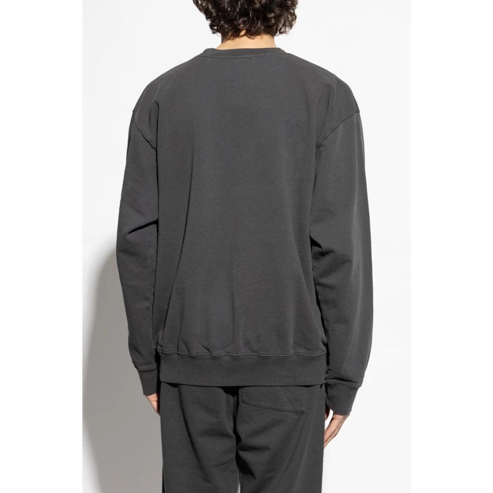 Sporty & Rich Gedrukte sweatshirt uit de Varsity-collectie Gray Heren