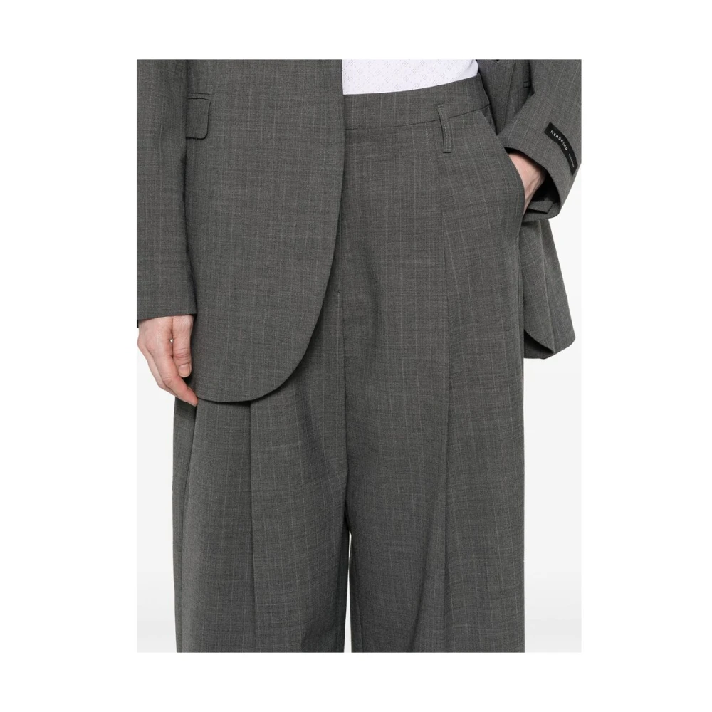 Birgitte Herskind Grijze Geknoopte Broek Gerecyclede Materialen Gray Dames