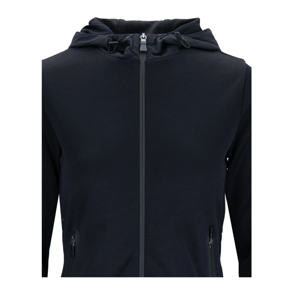 Herno Hooded Zip-Up Jacket Black Dames