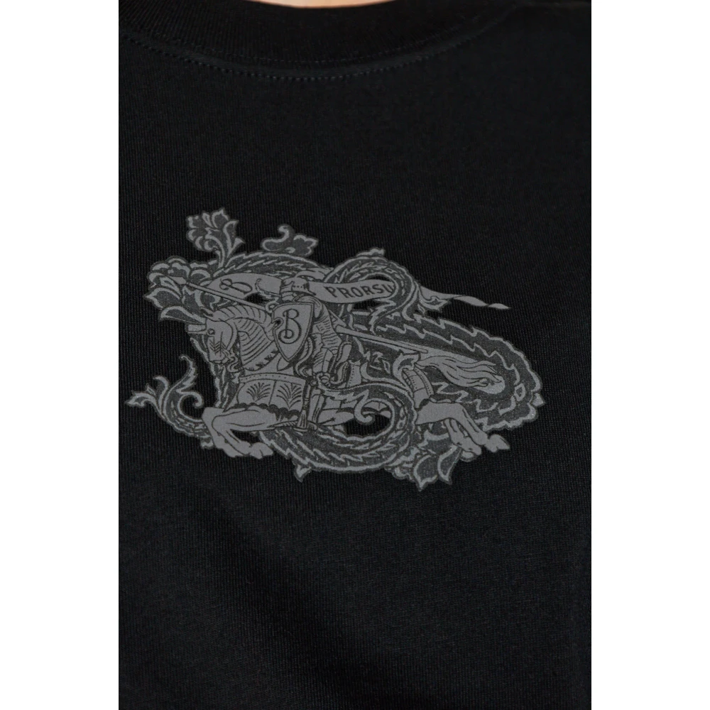 Burberry Katoenen T-shirt Black Dames