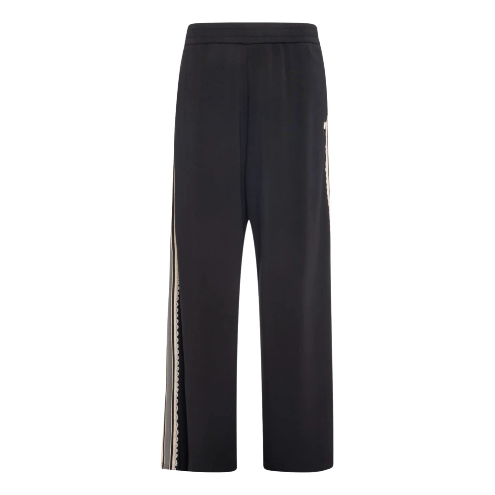 Fracomina Donna Nero Pantaloni, M, New,