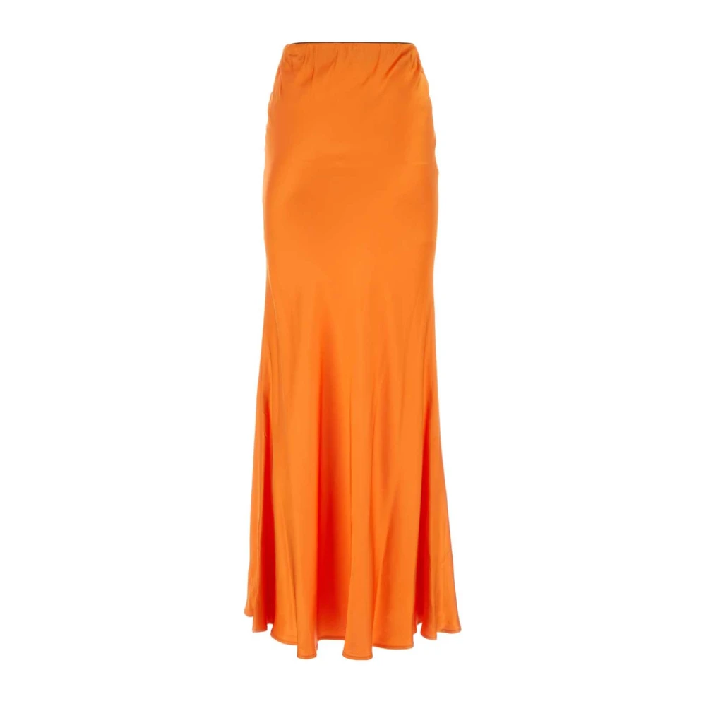 Hebe Studio Maxi Skirts Orange Dames